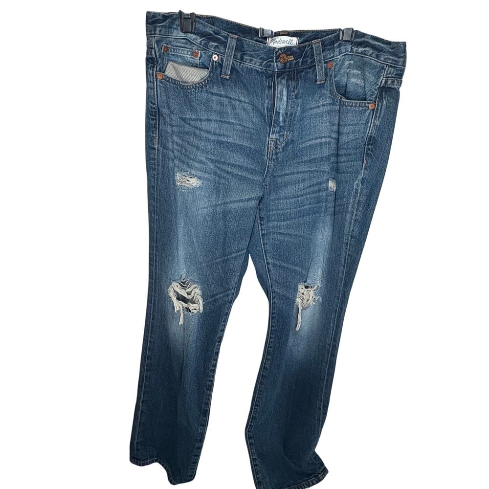 Madewell boyjean denim jeans 31 distressed